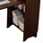 Bamboo Foldable Computer Desk with Hidden Storage Cabinet -379997592