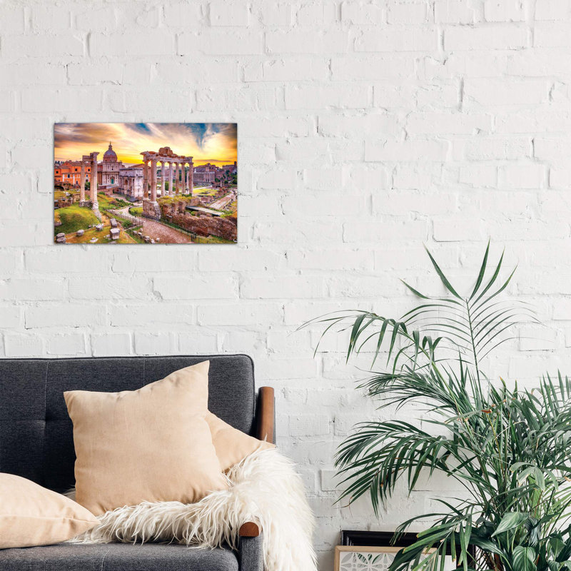 Roman Forum I - No Frame Print on Canvas, 101.6 cm H x 66.04 cm W x 3.175 cm D