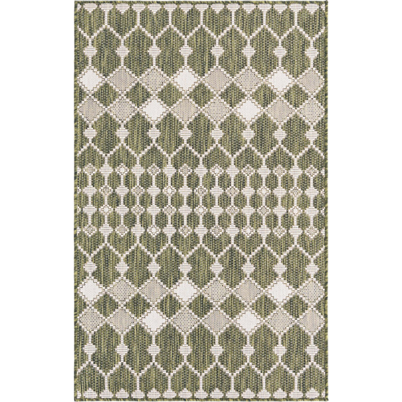 Tapis d'extérieur couleur vert mousse, Rectangle 3 pi x 5 pi 3 po