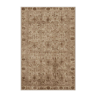 Tapis brun lavable à la machine