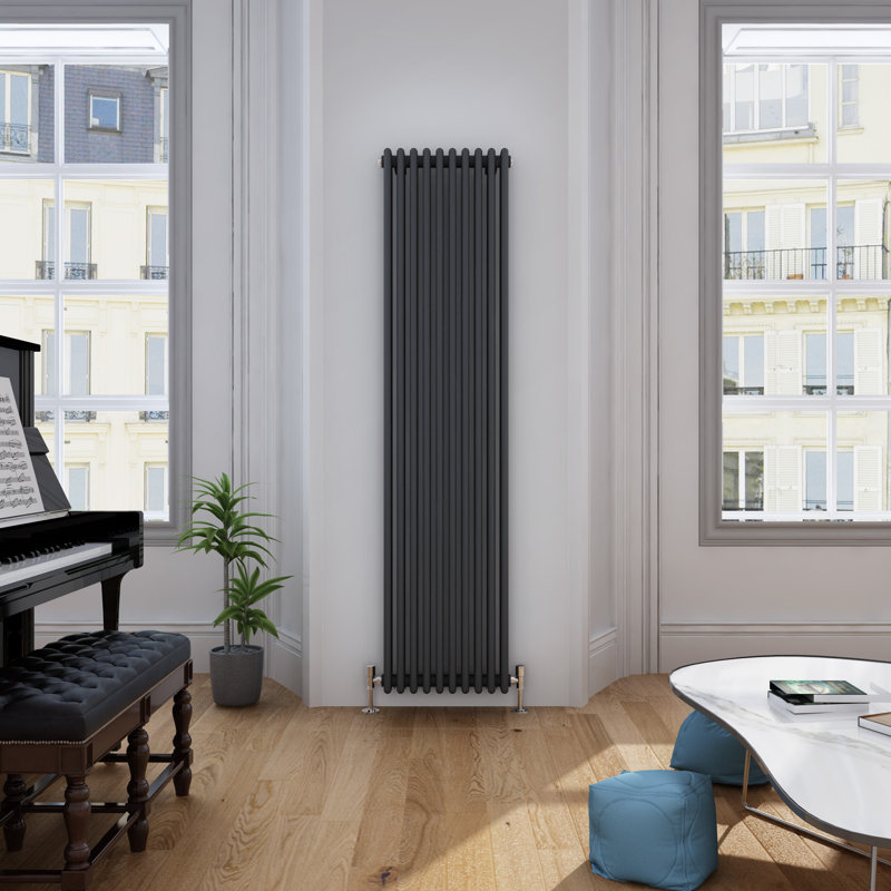 Diredra Vertical Designer Radiator, 1800mm H x 470mm W x 100mm D