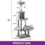 Cat Climbing Tree With Hammock, Scratching Posts, Two Dangling Balls, And Plush Hideaway, Cat Tower For Apartment-416438716
