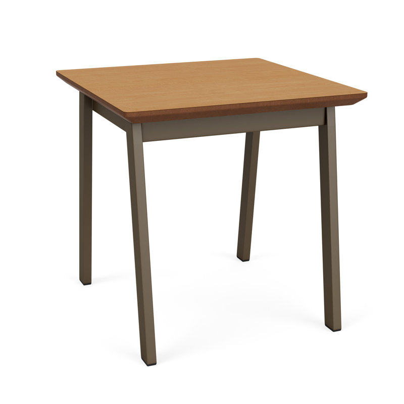 Table de bout en métal Newport, HPL moyen récolte, Bronze