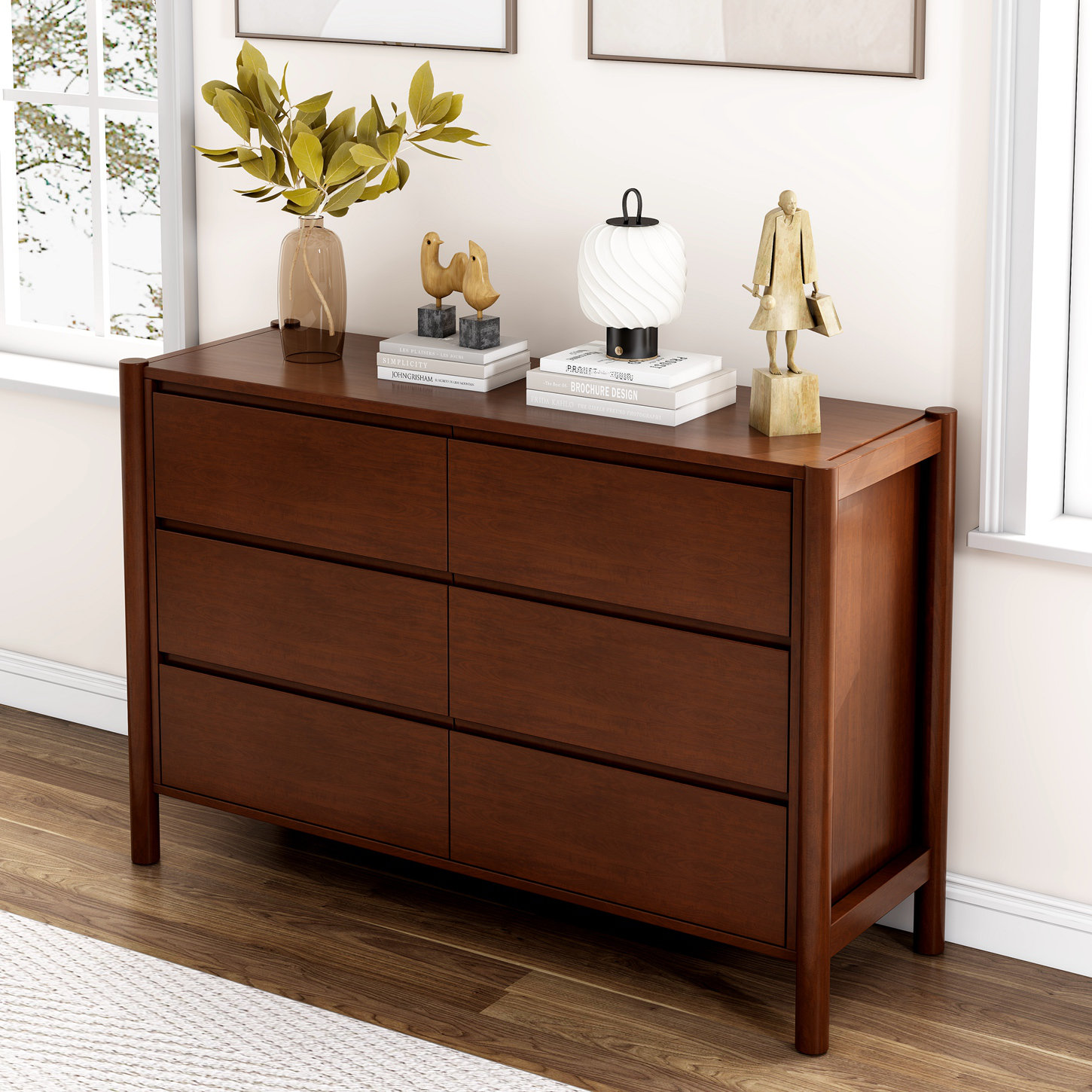 Winston Porter Motolal 47.24'' Solid Wood Sideboard, Bedroom Dresser ...