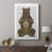 Bear and Hand Heart -Custom Wrapped Gallery Cavas-1219548461