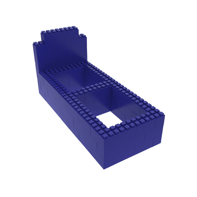 Ensemble de lit EverBlock, Grand, Bleu