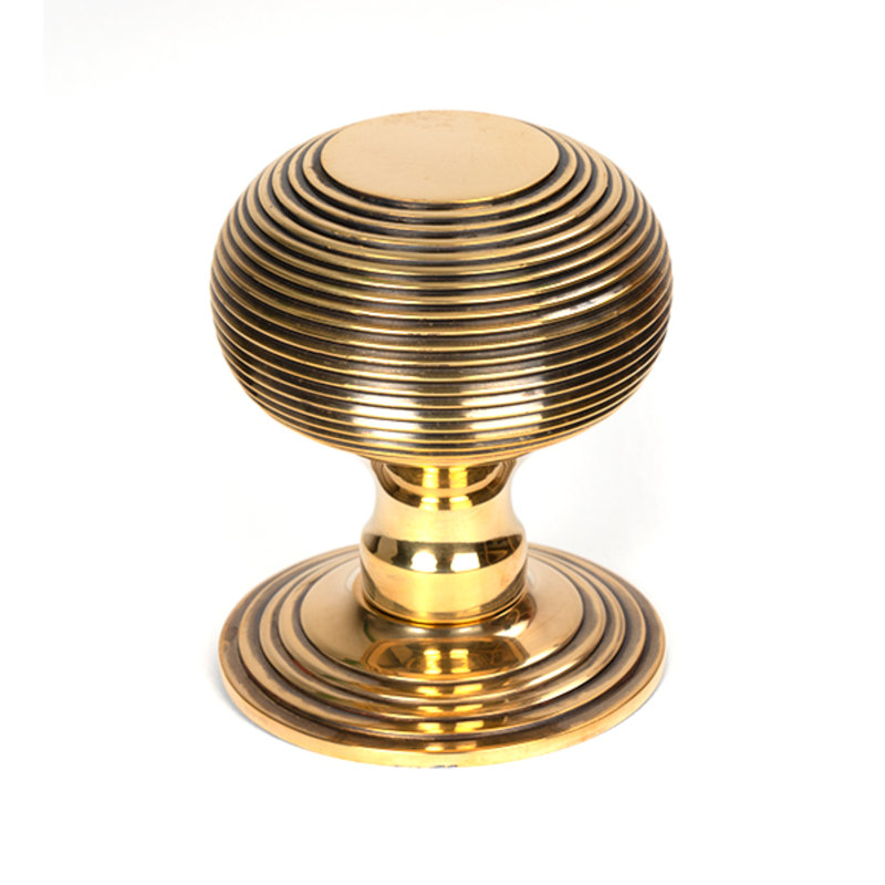 Passage Door Knob, Aged Brass