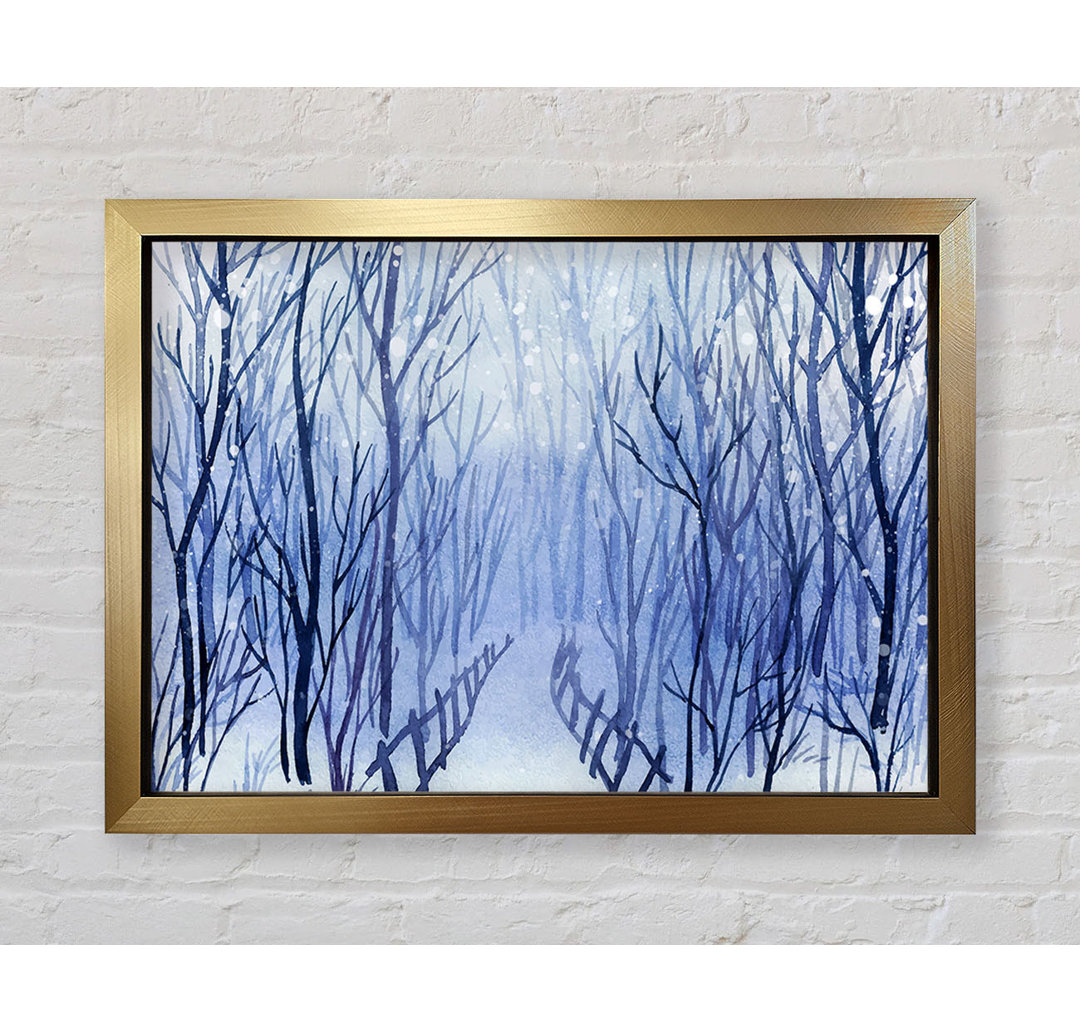 Winter Walk Sparkle - Einzelner Bilderrahmen Kunstdrucke