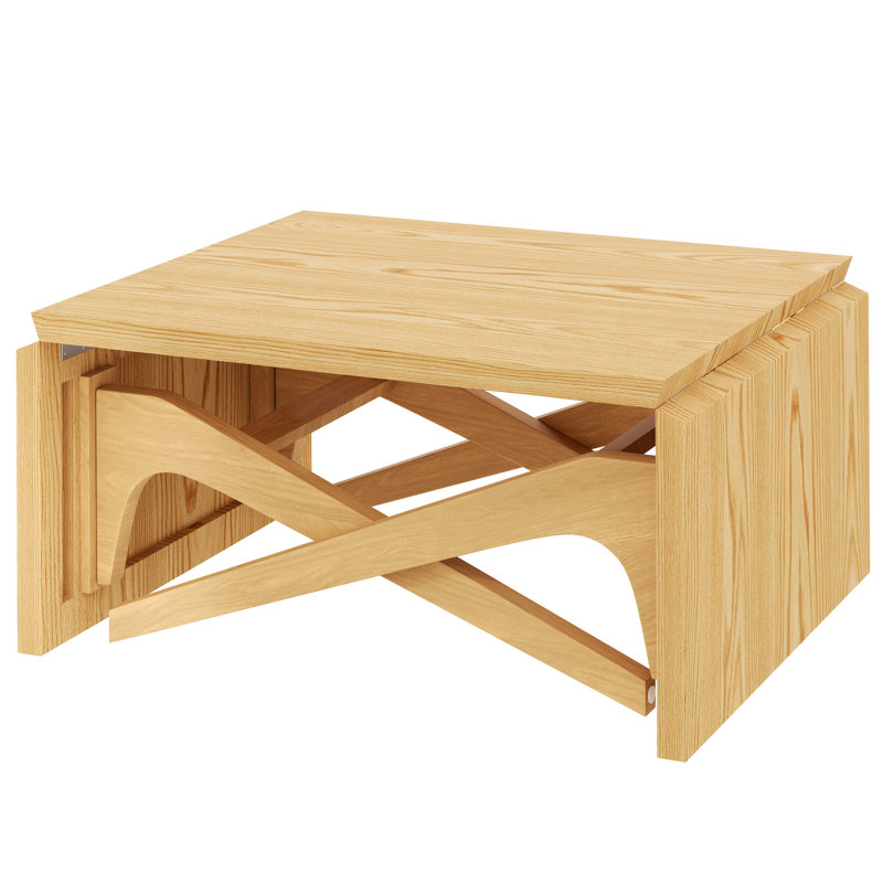 2 In 1 Coffee Table, Natural