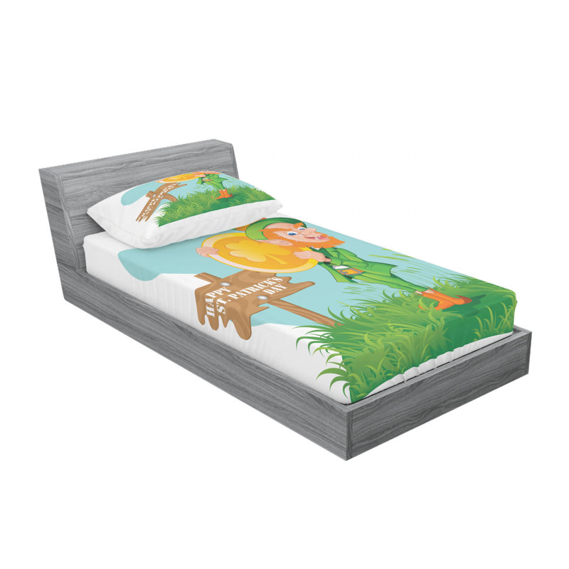 Microfiber Sheet Set, Twin Sheet Set with 1 Pillowcase