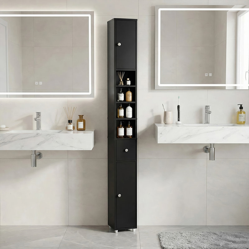 Bathroom Cabinet, Black