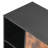 2 Drawer Wooden File Cabinet, Mobile Filing Cabinet with Open Shelves, Lateral Rolling File Storage with Lockable Wheels, Modern Free Standing Printer Stand for Home, Office, School