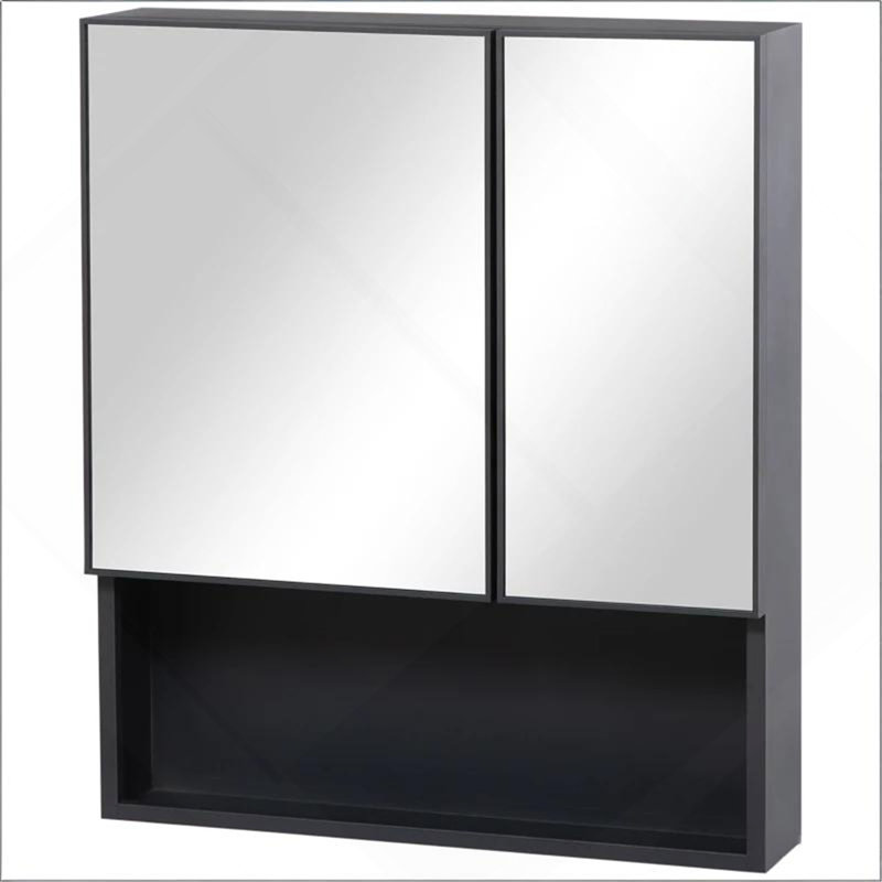 Armoire de rangement murale élégante, armoire de rangement murale à miroir