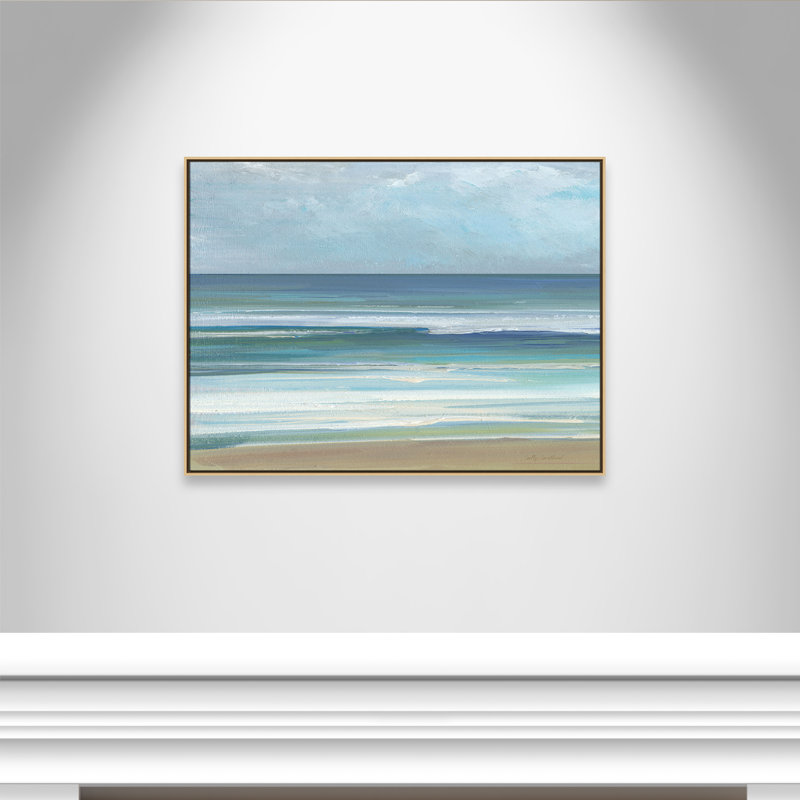 «Gentle Waves I» par Sally Swatland, Naturel, H 37,5 po x l 49,5 po
