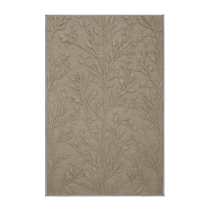 Machine Washable Nature Gray Area Rug, Rectangle 7' x 10'