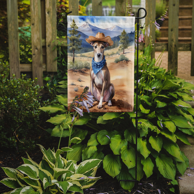 Drapeau Cowboy Welcome Garden, Lévrier anglais