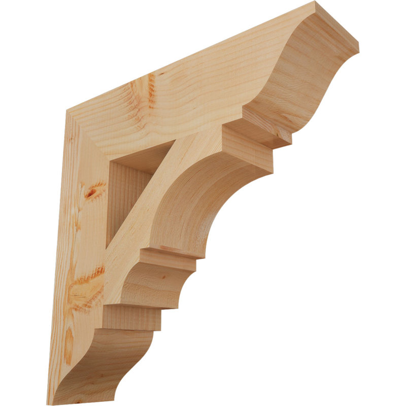 Support traditionnel Balboa, L 5 1/2 po x P 22 po x H 22 po, Sapin de Douglas lisse