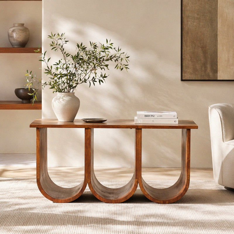 Table basse triple style ouvert