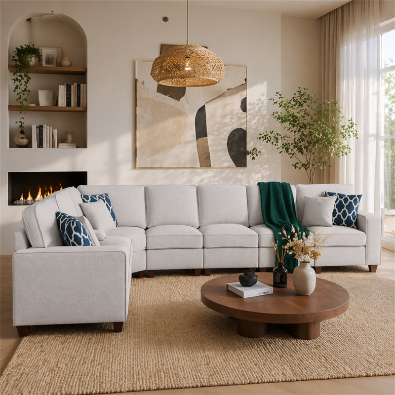 Sectional Sofa With Ottoman