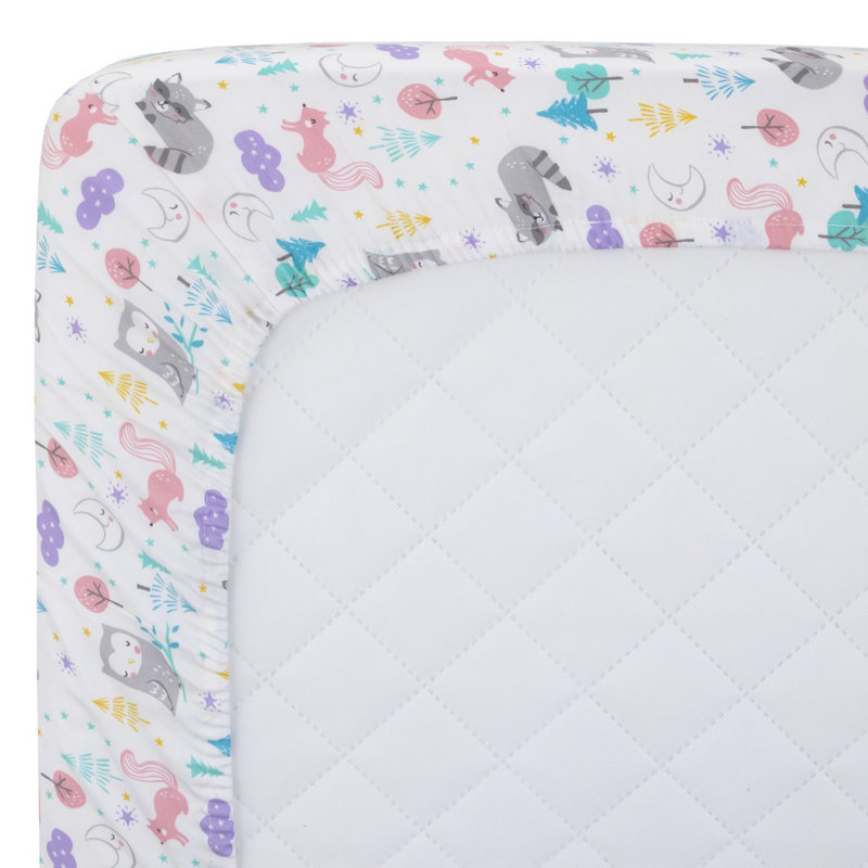 Drap-housse pour lit de bébé 100% en satin de coton