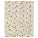 Archloop Geometric Area Rug in Black/Gold/White