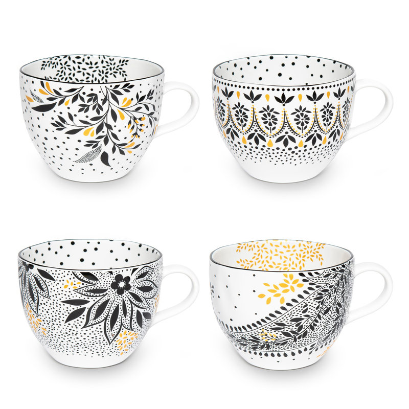 Sara Miller, Artisanne Noir - Mugs
