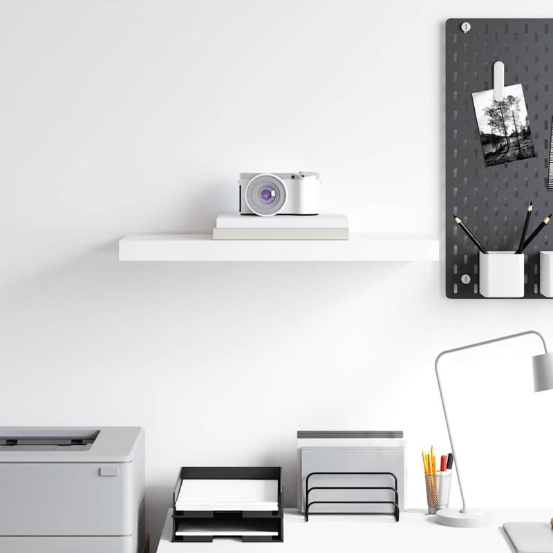 Solution de rangement élégante pour tablette murale moyenne, H 1,5 po x l 9,3 po x P 23,6 po