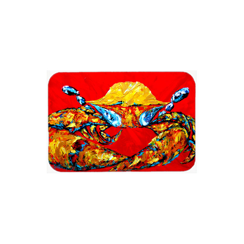 Planche à découper en crabe et en verre