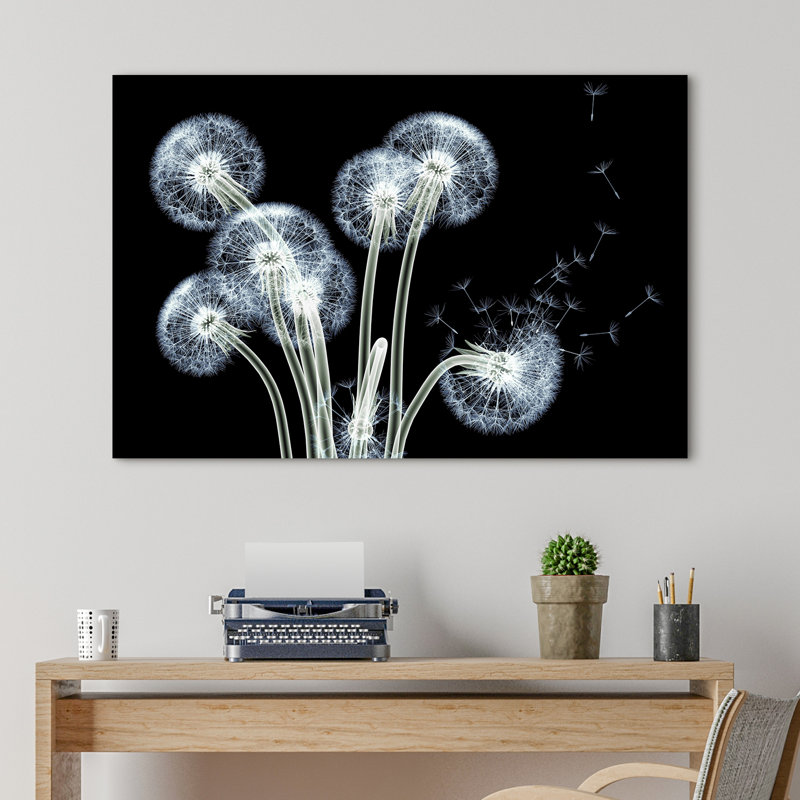 «Dancing Dandelions», impression sur verre