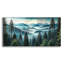  «Mountain View» par Rey Klimt, art mural en verre acrylique, 48 po x 24 po