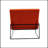 Lopardo Waiting Room Chair with Metal Frame-1640352611