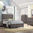 Cabrillo Grey Oak Wood Full Panel Bed