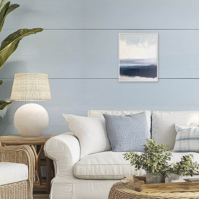 Giclée de cadre marin abstrait Lunetta, design par Amanda Tsoukanelis, H 14 po x l 11 po