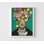 Floral Vision Portrait - Vibrant Botanical Collage, reproduction d'art