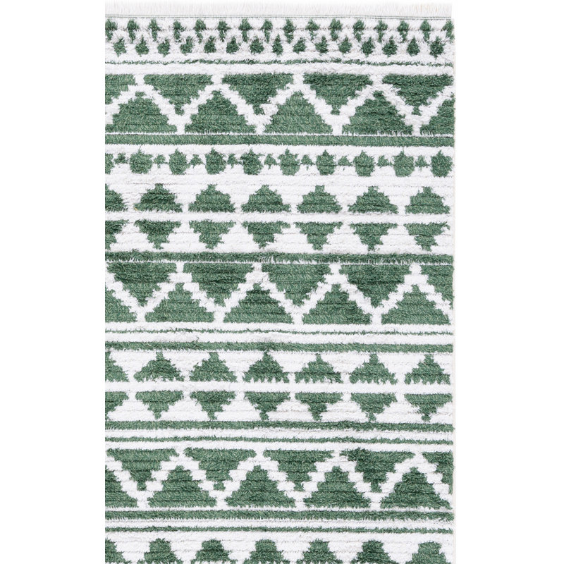 Tapis géométrique Botagoz Performance, Rectangle 5 pi x 7 pi 7 po