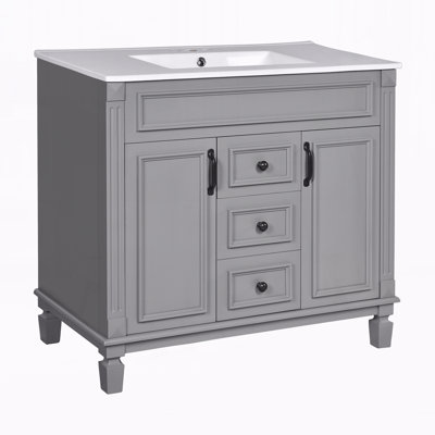 Meuble-lavabo 36 po avec lavabo supérieur