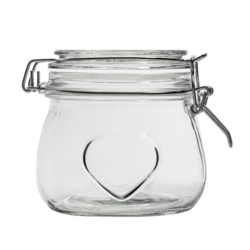 Glass Storage Jar, 115 H x 114 W x 114 D cm