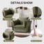 Fauteuil d'appoint simple en chenille de style moderne avec méridienne et méridienne pour salon, chambre à coucher-987201615