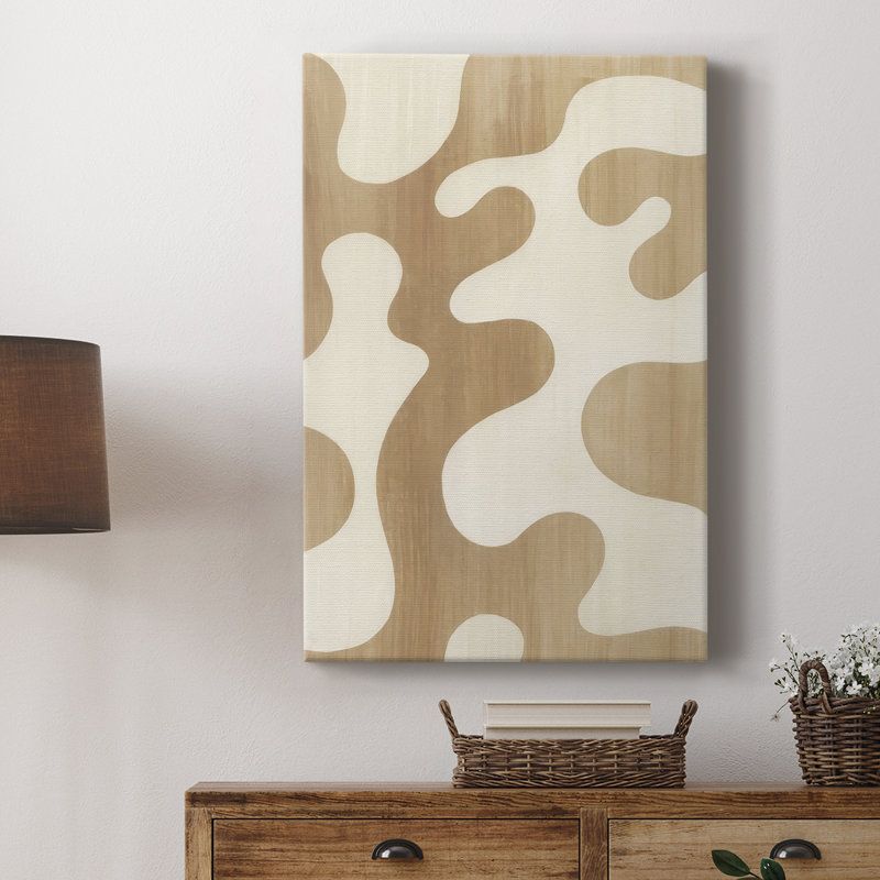 Sienna Ripples I -Gallery Wraraped Cavas