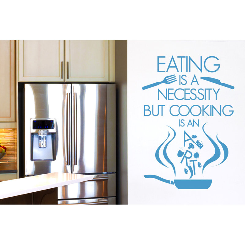 Food & Beverage Wall Decal, Blue