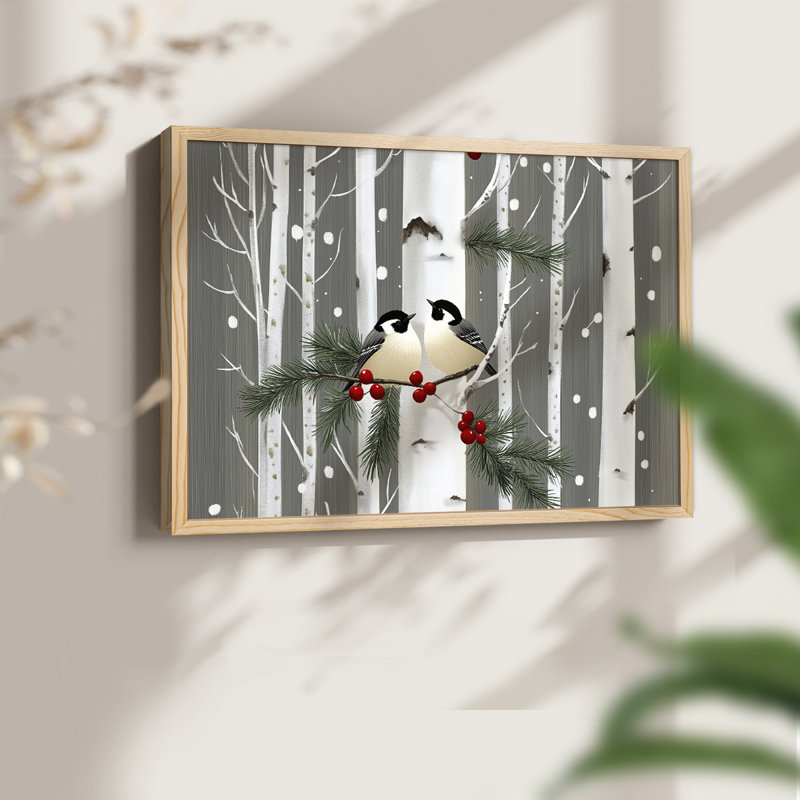 Chirstmas Art-LVIII -Framed Print - Restickable, H 11 po x l 14 po, Naturel
