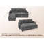 3 Seater Linen Blend Sofa Bed-84027641