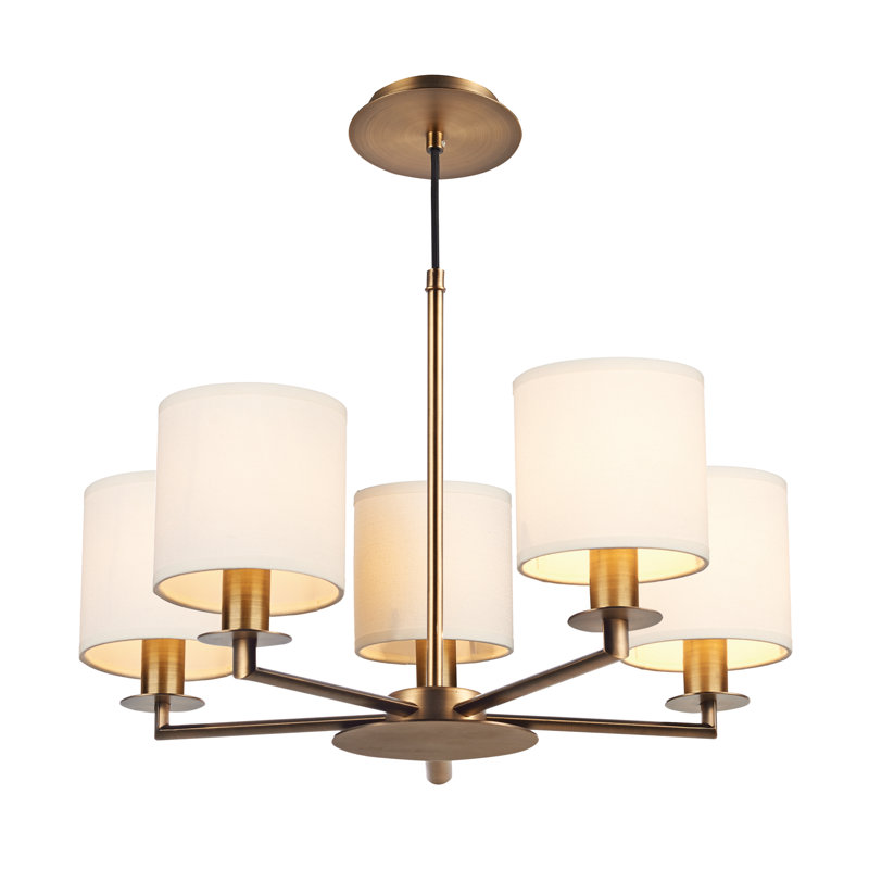 Catlin 5 - Light Candle Style Chandelier, Bronze