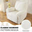 Housse pour fauteuil inclinable 4 pièces, housses pour fauteuil inclinable en peluche Jacquard