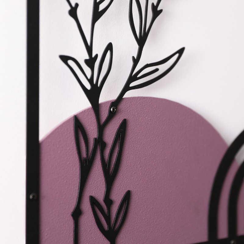 Decorative Metal Wall Accessory, 37.6 x 23.6 inches | Durable Metal (Thickness: 0.05 in) & Wood (Thickness: 0.12 in) | Stylish Home Décor, Perfect for Living Room, Bedroom, or Office | Unique Design & Quality Finish