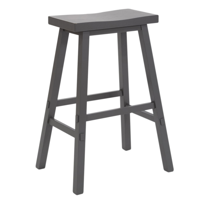 Knaack Barstool w/ Chair Glides, Gray, Bar Stool (30" Seat Height)