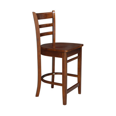 Tabouret de comptoir en bois massif 24 po Marasco