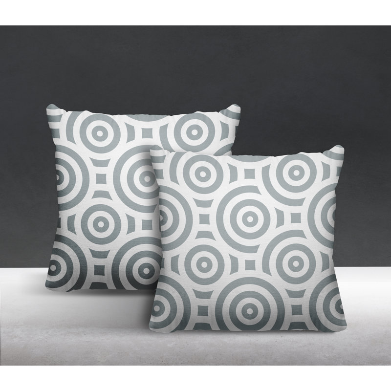  Coussin intérieur / extérieur, L 15 po x H 15 po, gris