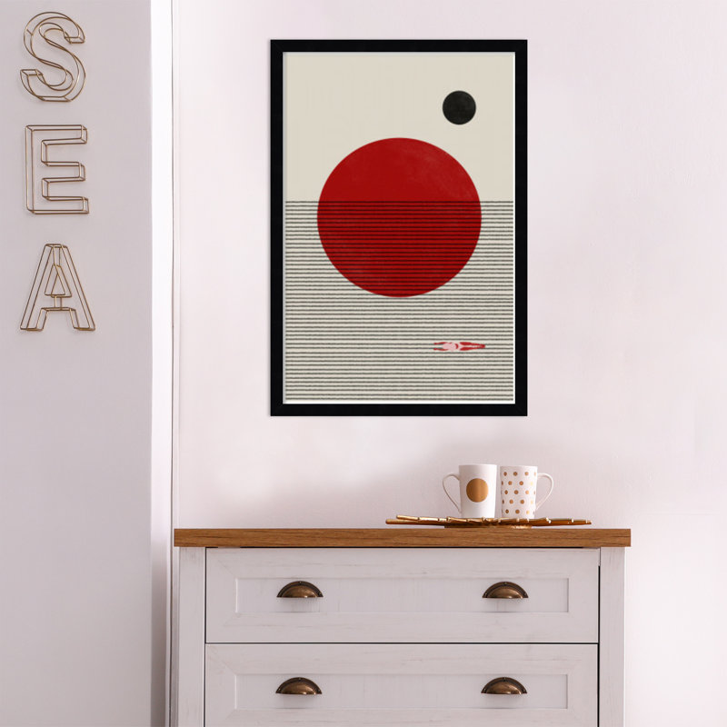 «Natation à vous» par le Studio MIUUS - Reproduction d'art encadrée, Noir, H 25 po x l 17 po x P 1 po