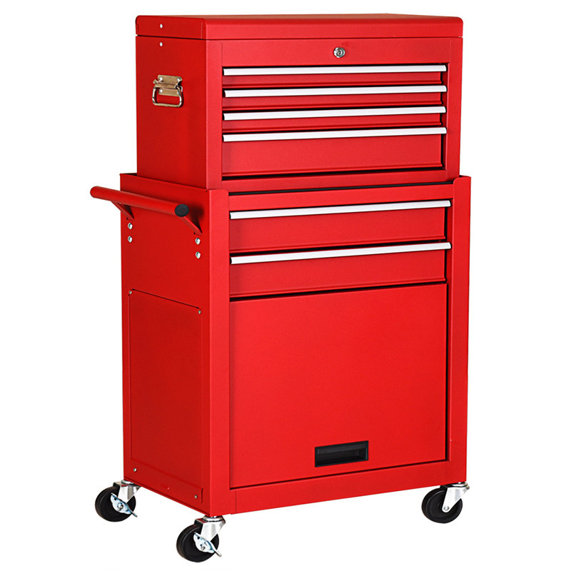 Ensemble 6 tiroirs l 23,5 po Rico, Rouge